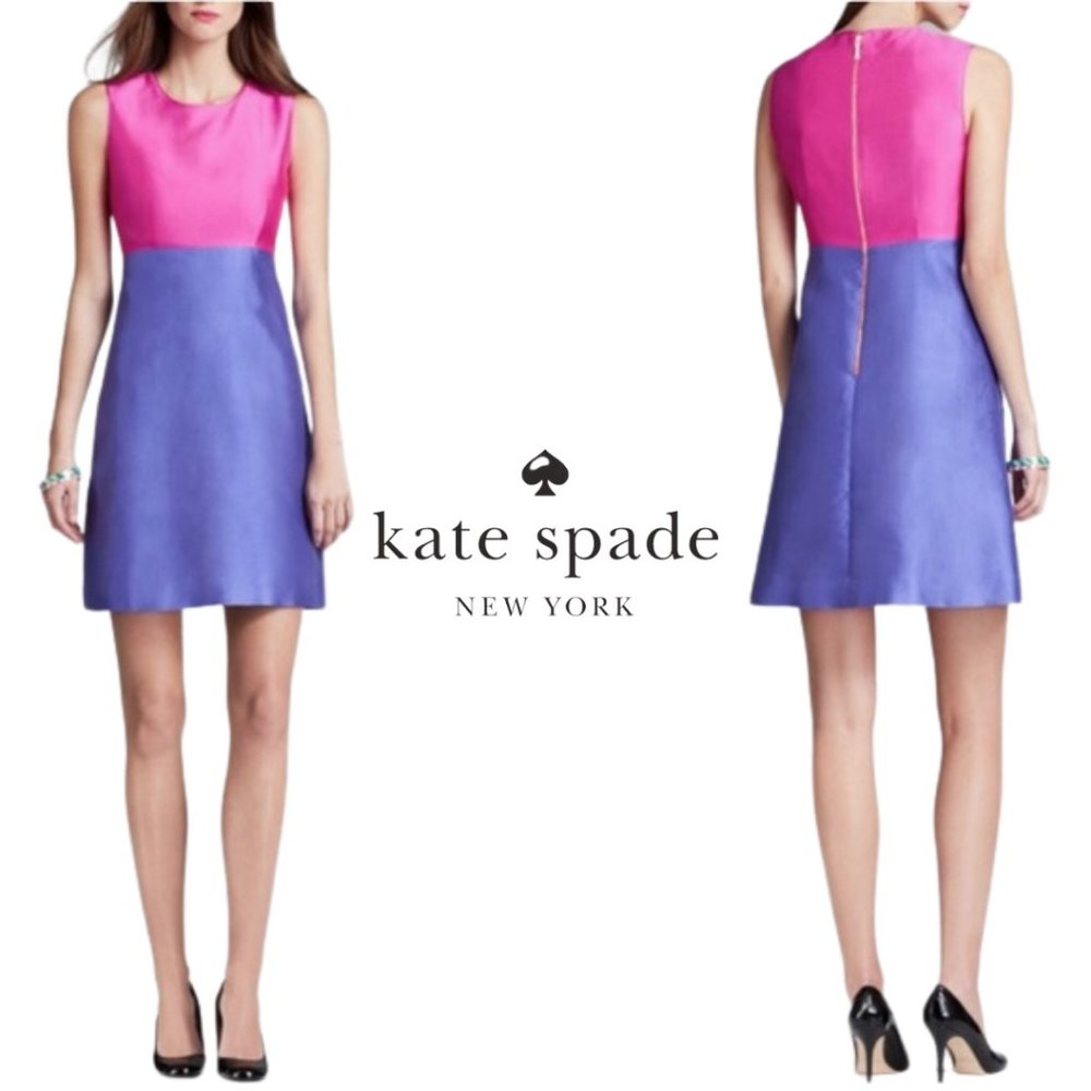 KATE SPADE Blakely Pink Purple Sleeveless Dress